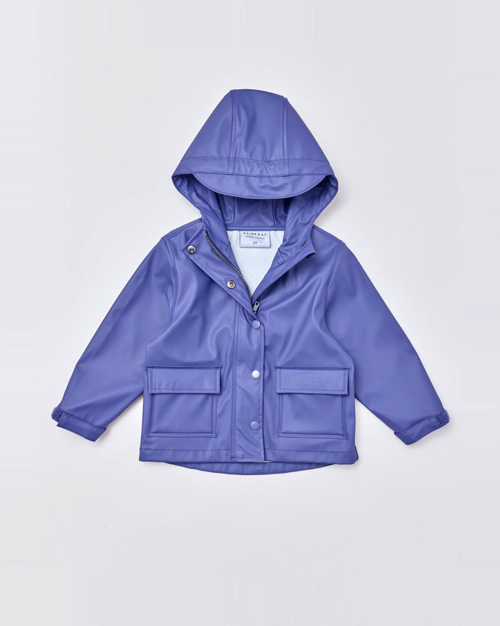 Kids waterproof Minimac raincoat in Skipper Blue | Rainkoat