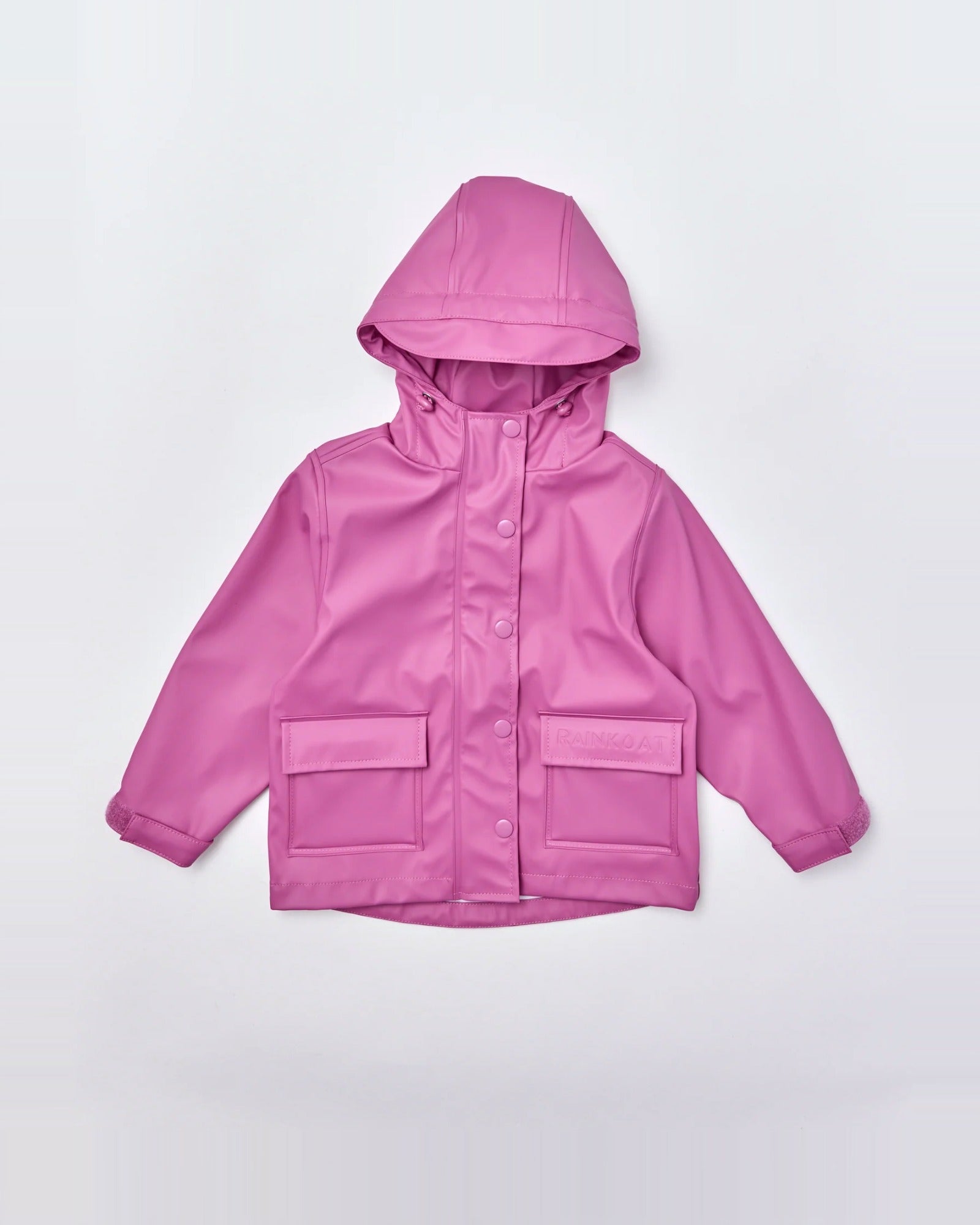 Kids waterproof Minimac raincoat in Wild Berry | Rainkoat
