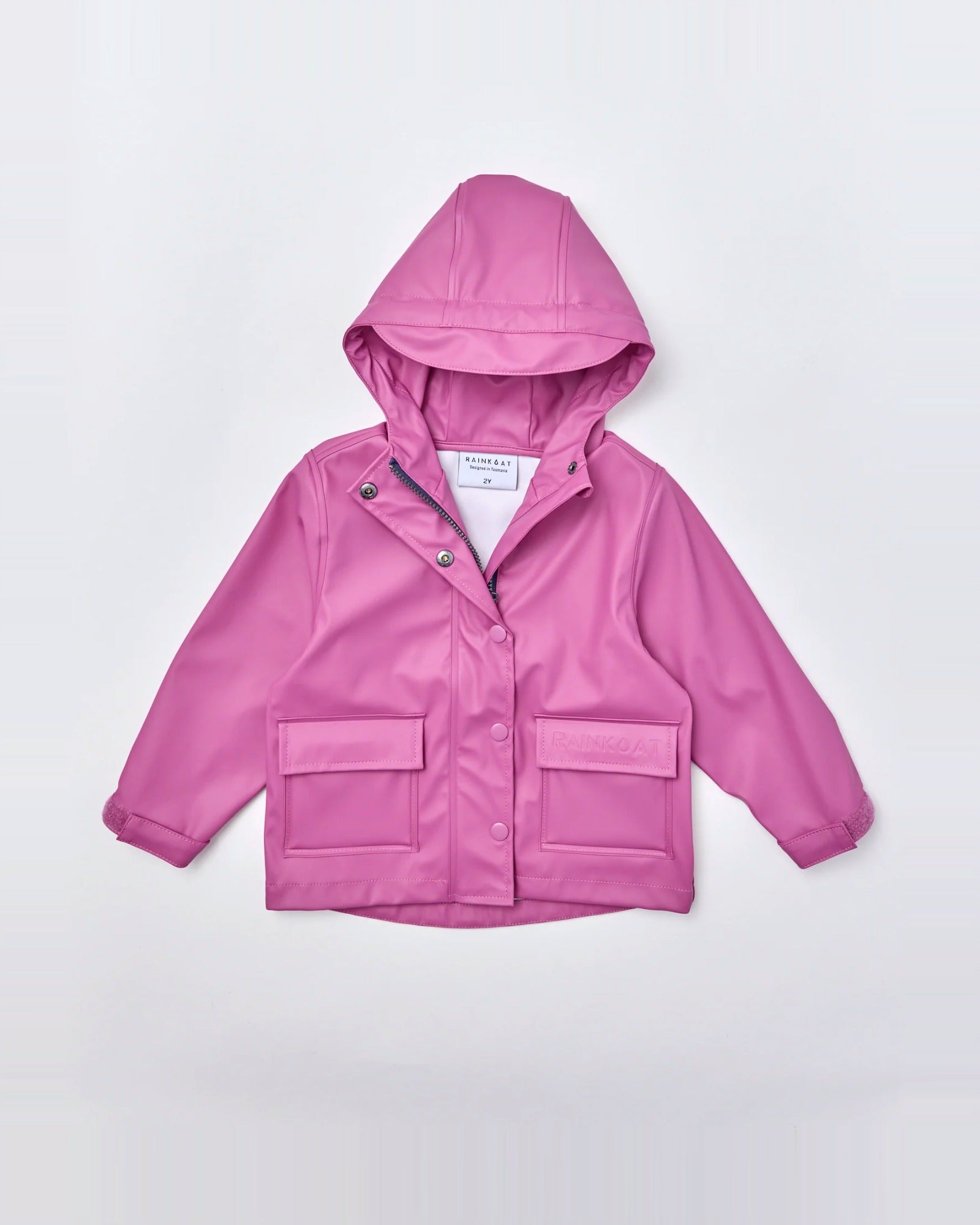 Kids waterproof Minimac raincoat in Wild Berry | Rainkoat