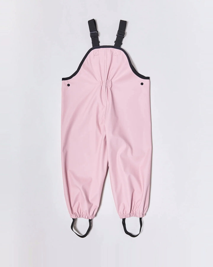 Kids waterproof overalls in Blush Pink | Rainkoat