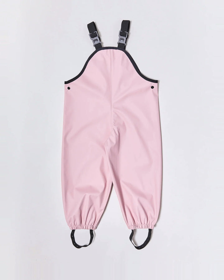 Kids waterproof overalls in Blush Pink | Rainkoat