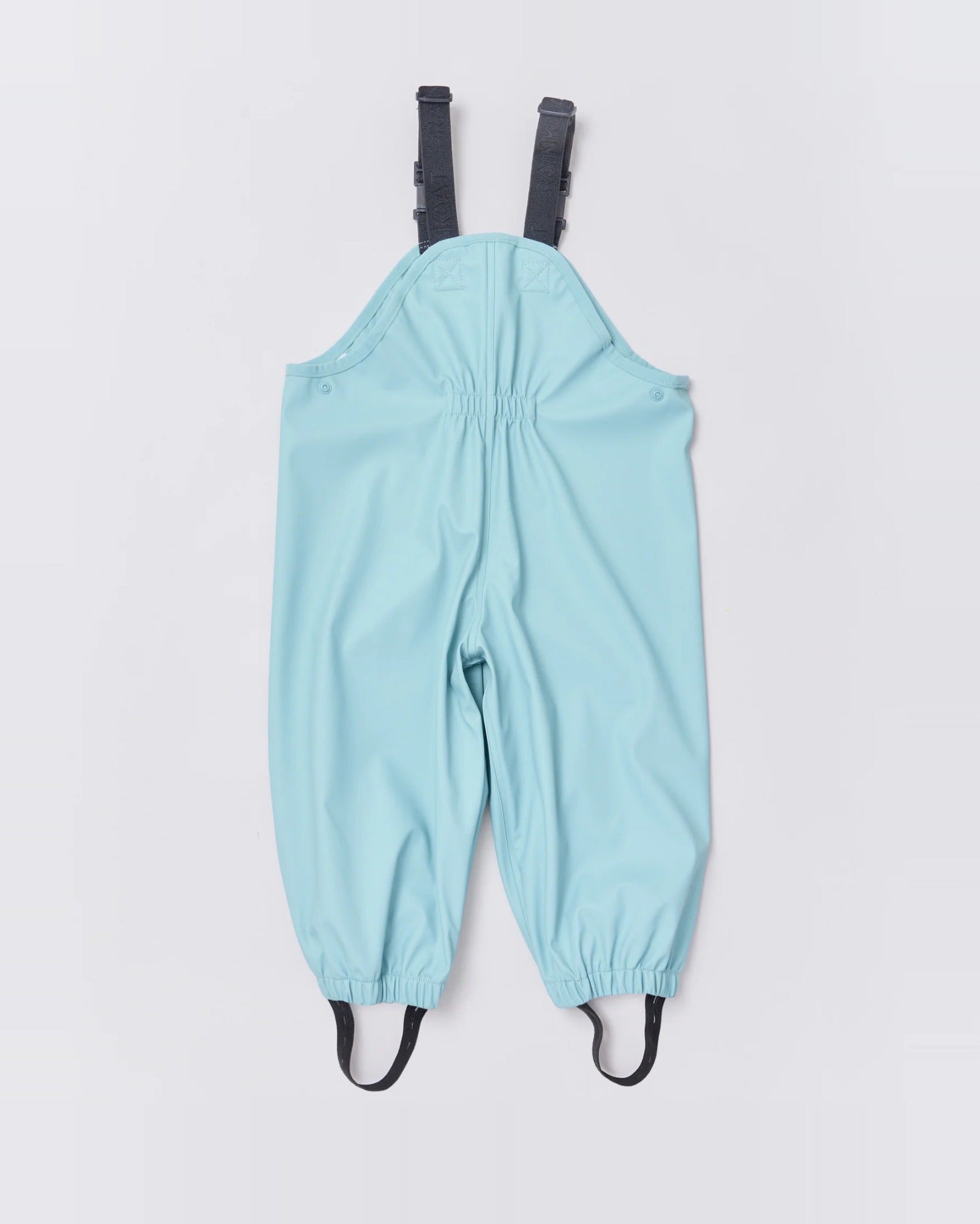 Kids waterproof overalls in Seafoam | Rainkoat