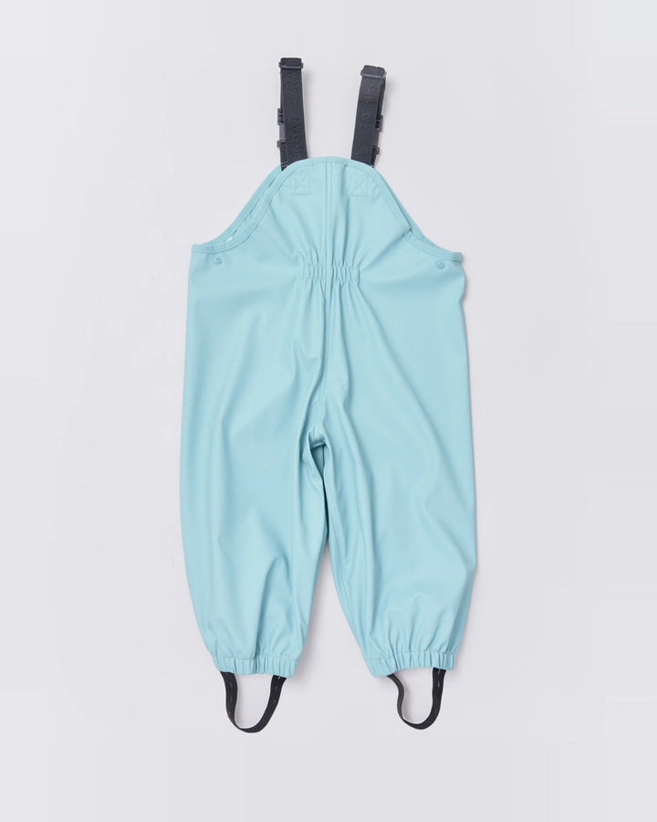 Kids waterproof overalls in Seafoam | Rainkoat