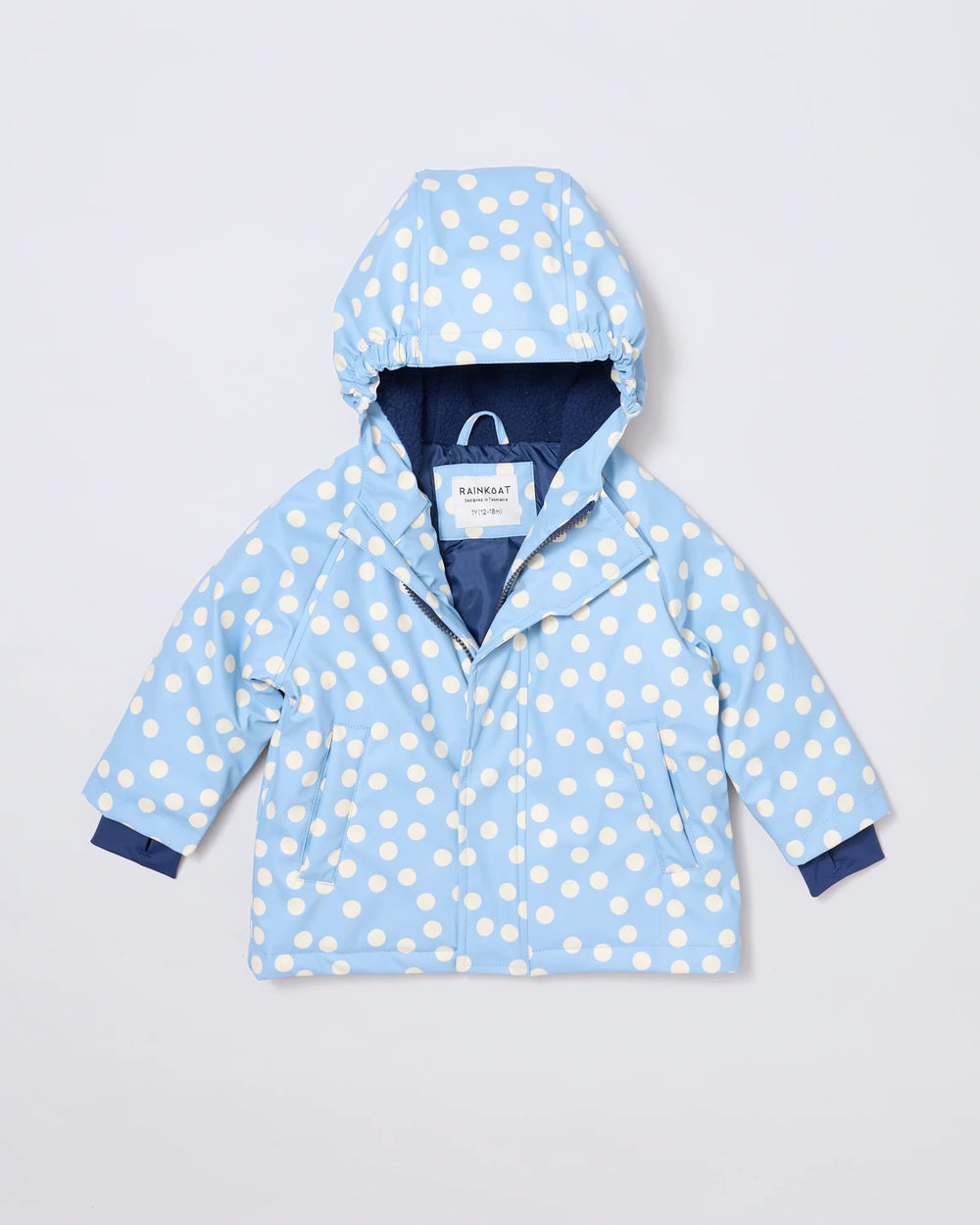 Kids waterproof PaddyMac raincoat in Blue Confetti | Rainkoat
