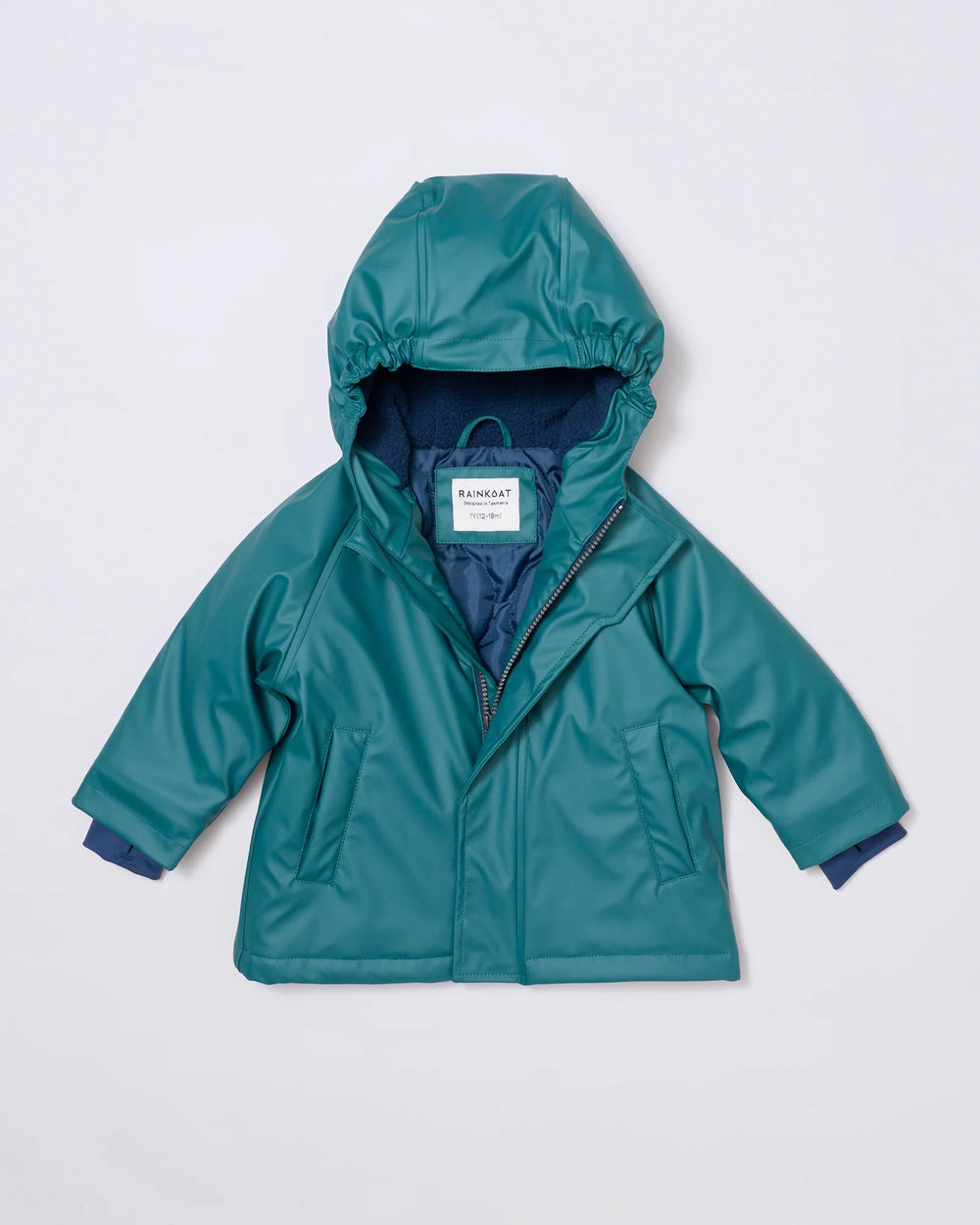 Kids waterproof PaddyMac raincoat in Dark Teal | Rainkoat