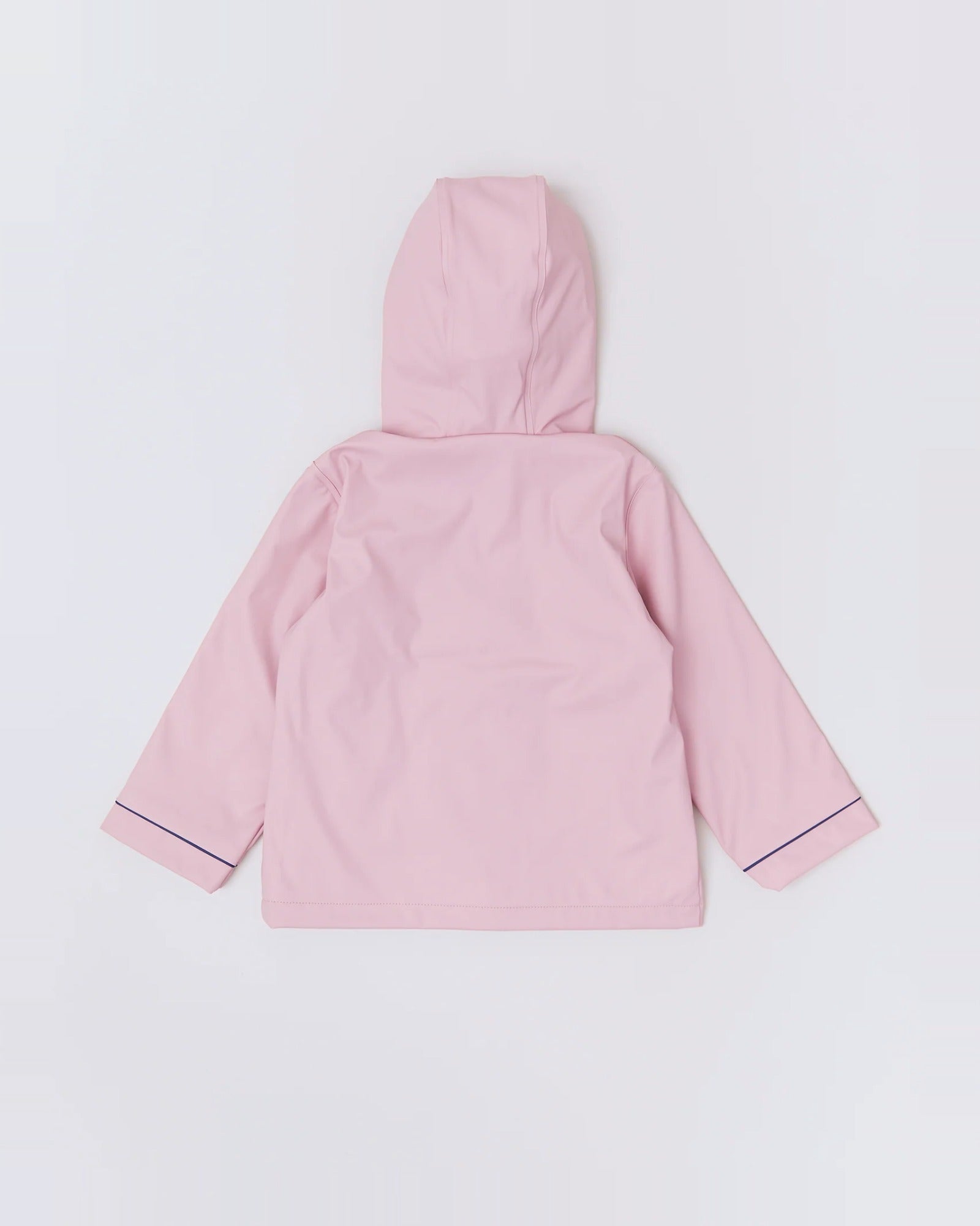 Kids waterproof Stripy Sailor raincoat in Blush Pink | Rainkoat
