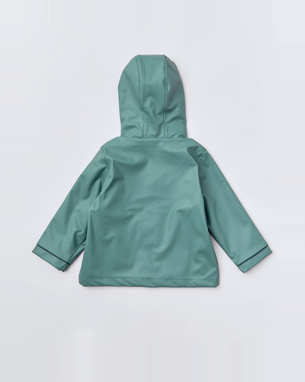 Kids waterproof Stripy Sailor raincoat in Forest Green | Rainkoat
