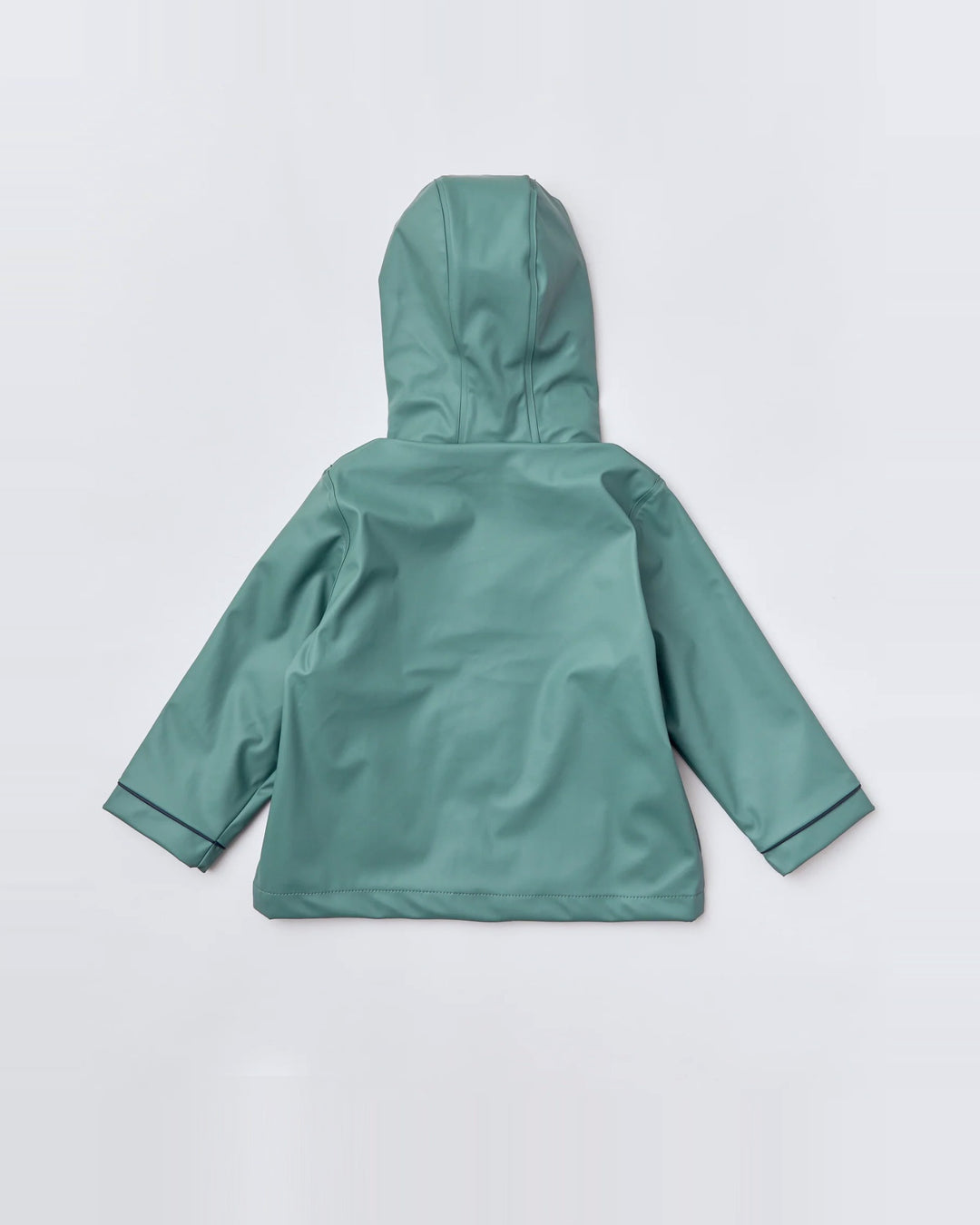 Kids waterproof Stripy Sailor raincoat in Forest Green | Rainkoat