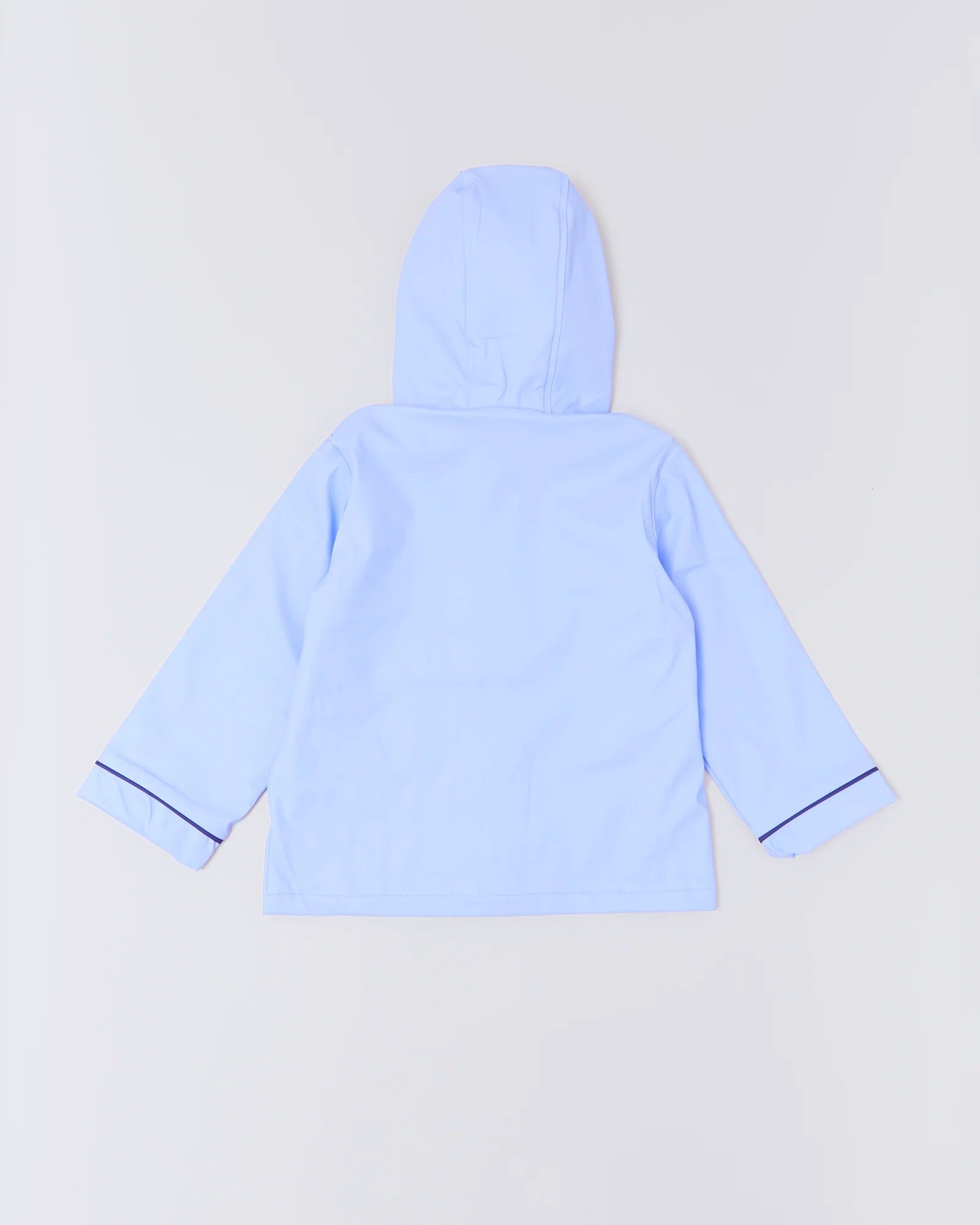 Kids waterproof Stripy Sailor raincoat in Lavender | Rainkoat