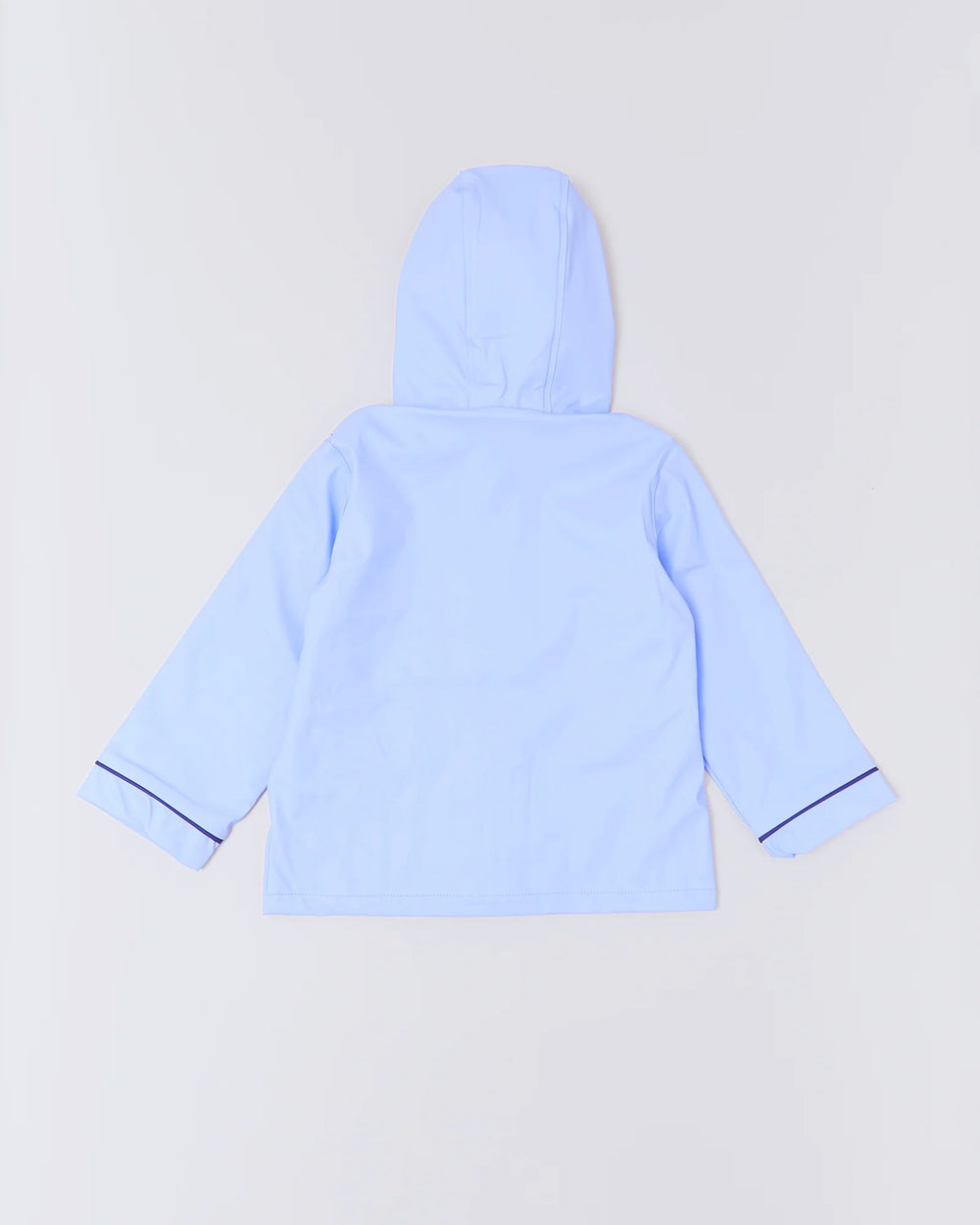 Kids waterproof Stripy Sailor raincoat in Lavender | Rainkoat