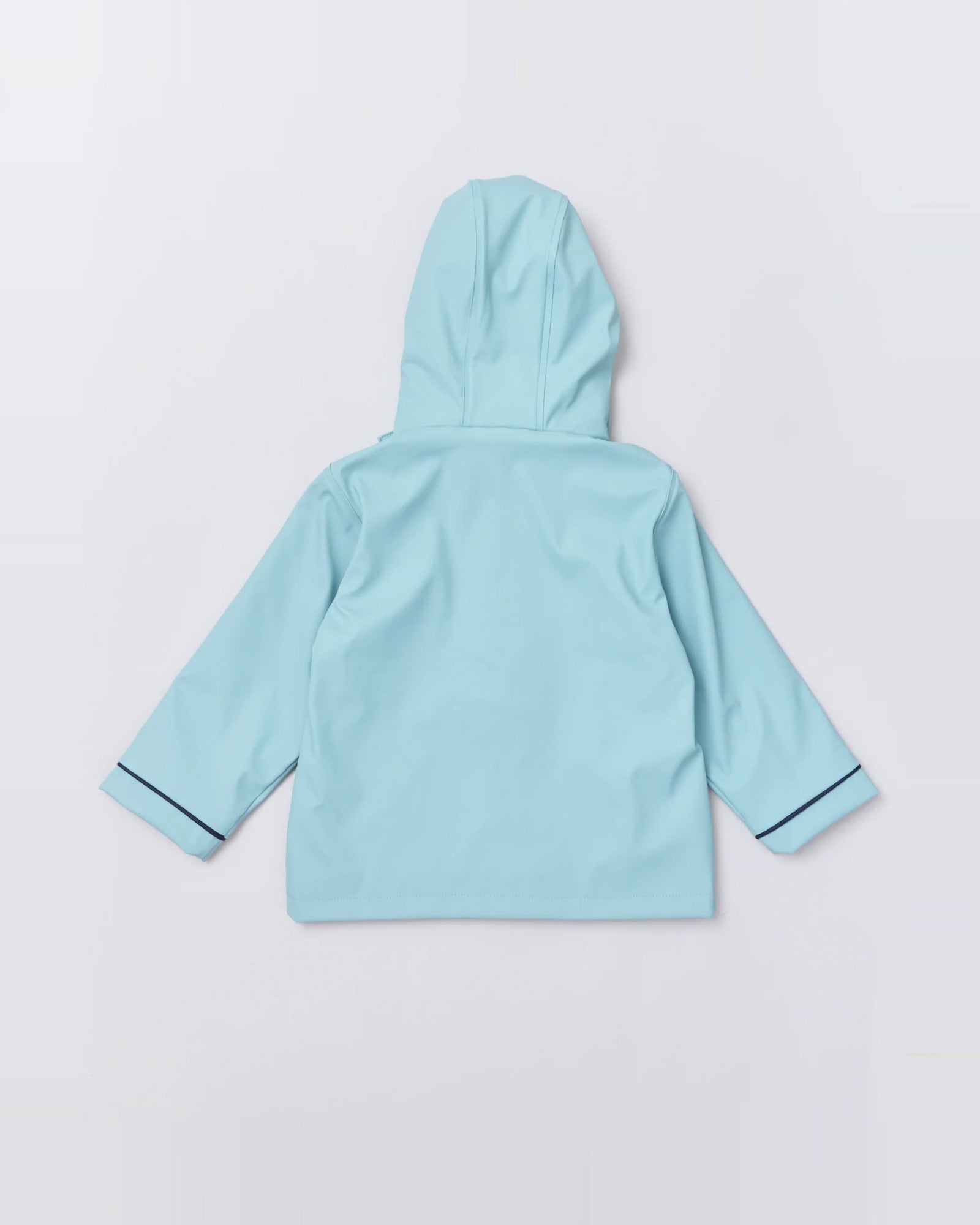 Kids waterproof Stripy Sailor raincoat in Seafoam | Rainkoat